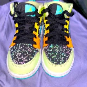 Multi color airforce 1s size 11c